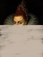 Modern Queen, Eclectic Portrait of Woman, Surreal Eyes