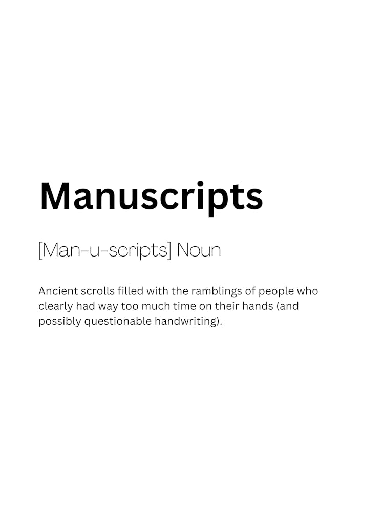 Manuscripts Definition Meaning