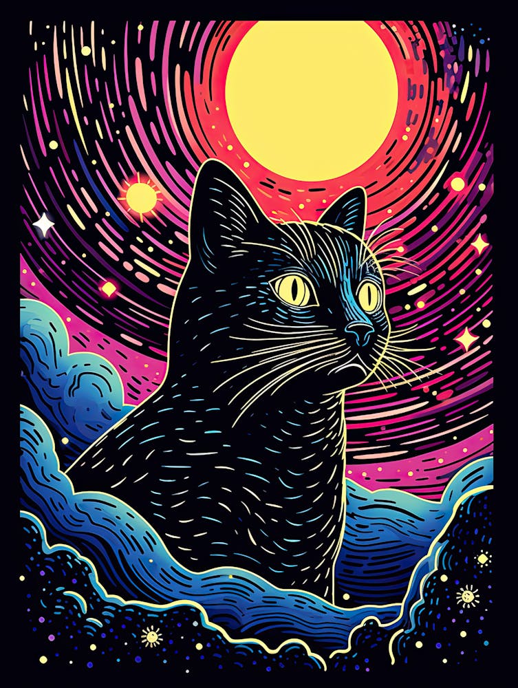 Quantum Whiskerflux, Psychedelic Cats series