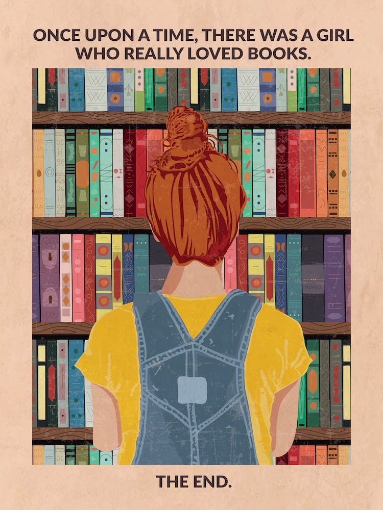 Book Girl (Redhead)