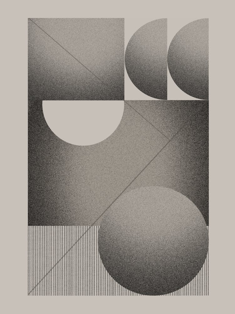 Abstract Geometry, Bauhaus Print, Mid Century Modern, Pop Culture, Exhibition Poster, Modernist, Retro Wall Art, Geometric Shapes, Modernist Etude