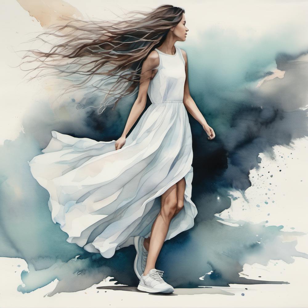 Girl In White Dress