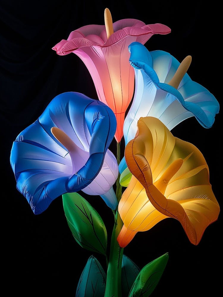 Bright Inflatable Flowers Morning Glory 1