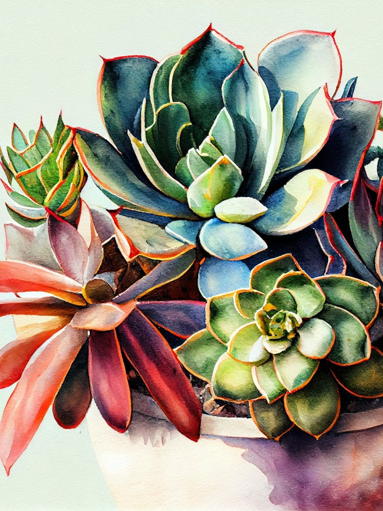 Succulents In A Pot nature flora