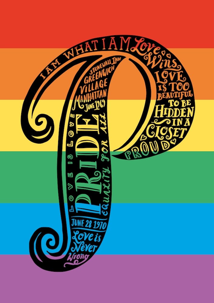 Pride  Typographic