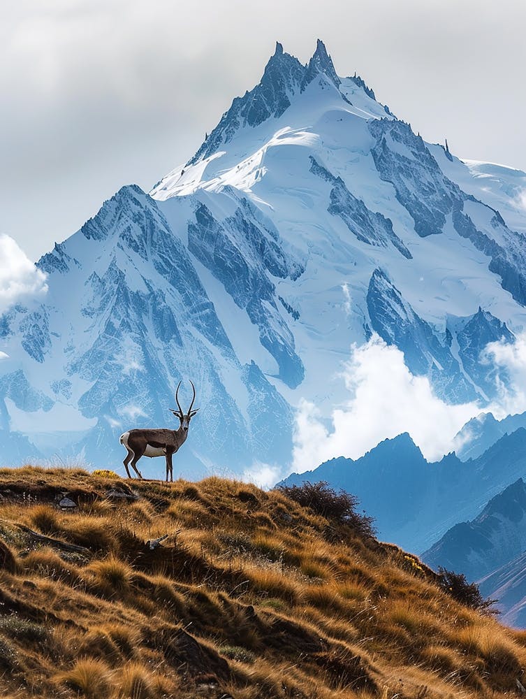 Deer In The Mountains