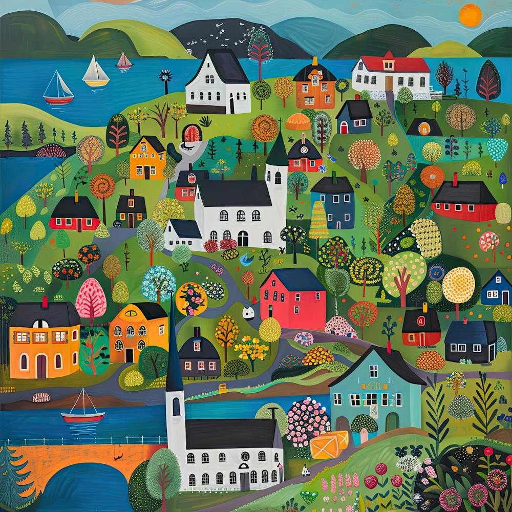 Kids Travel Illustration Norway 1