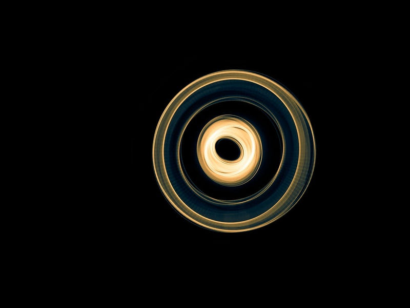 Glowing abstract curved blue and yellow lines 2