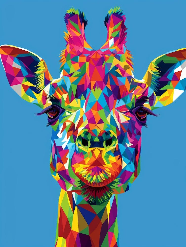 Colorful Giraffe