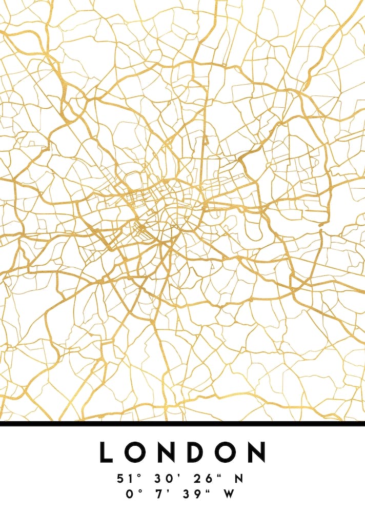 London England City Street Map