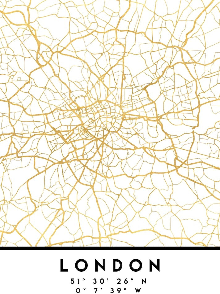 London England City Street Map