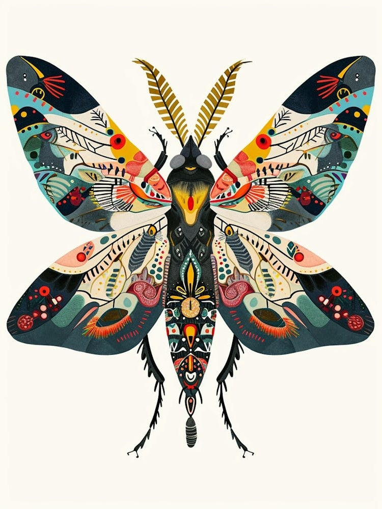 Colourful Insect Illustration Firefly 5