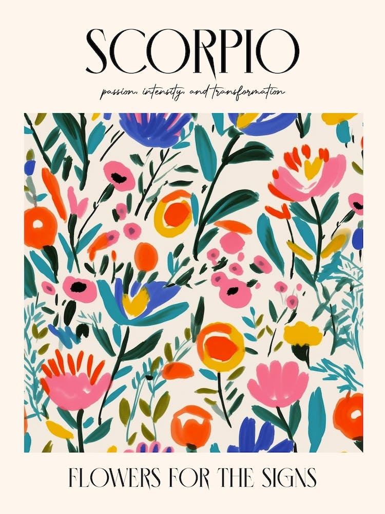 Flowers For The Signs Scorpio Zodiac Sign