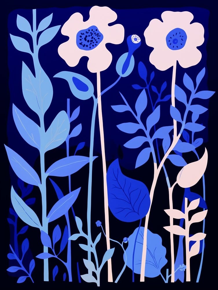 Blue Flower Illustration Bluebell 2