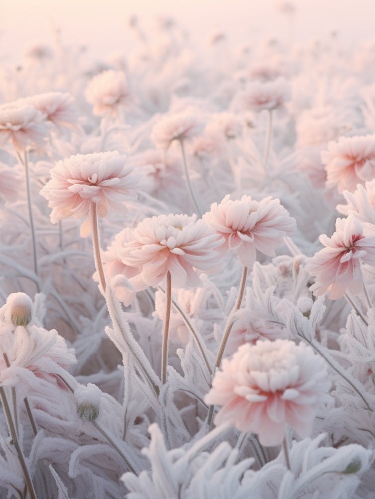Frosty Botanical Zinnia 2