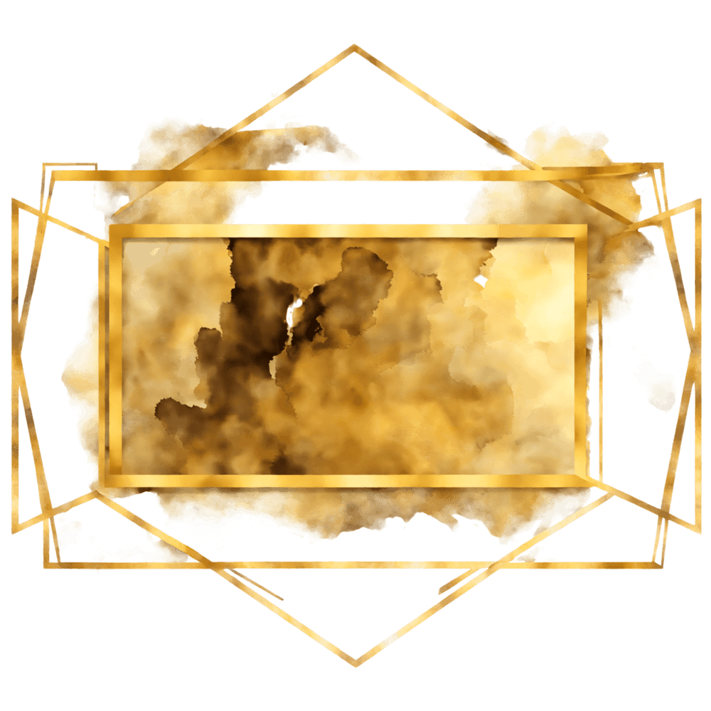Gold Frame With Smoke