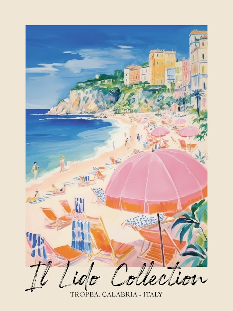 Tropea, Calabria   Italy Il Lido Collection Beach Club Poster 1