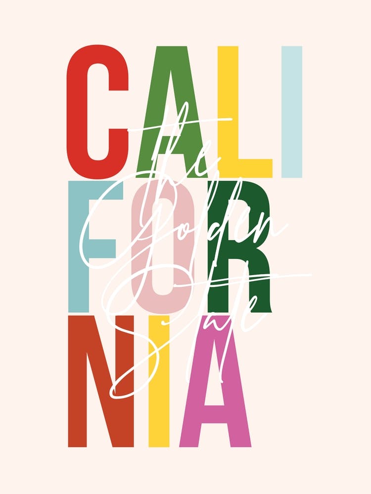 California The Golden State Color