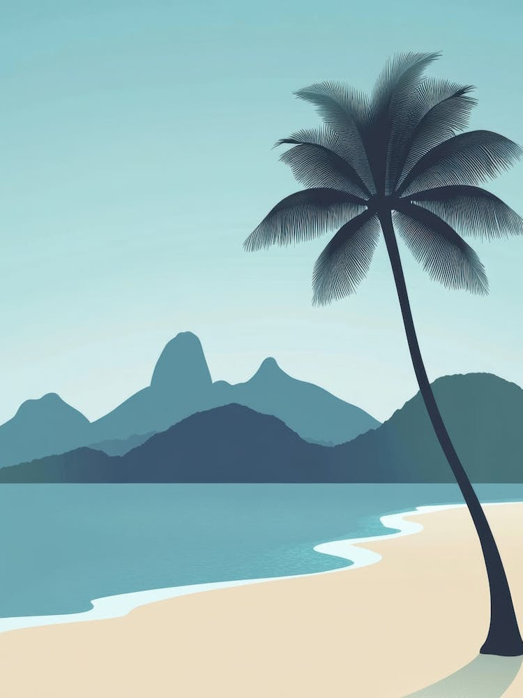 Palm Tree On The Beach 3