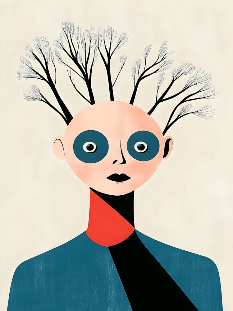 Man With Trees On His Head 1