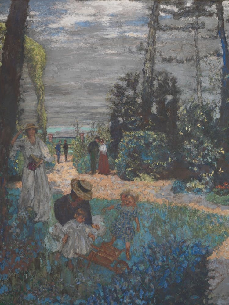 La Terrasse At Vasouy, The Garden, Edouard Vuillard