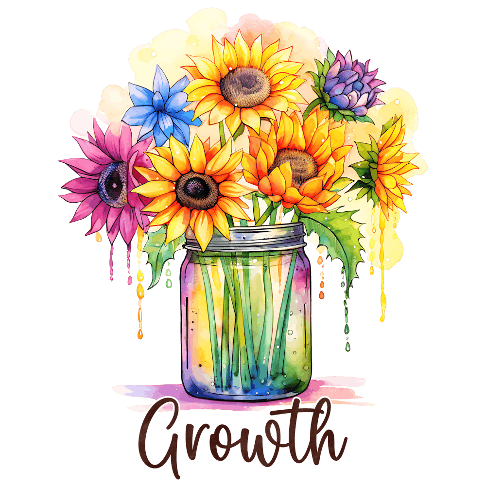 Tournesols dans un Bocal