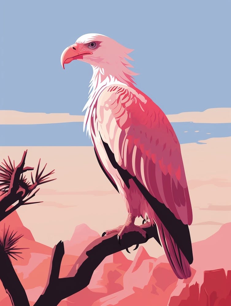 Illustration minimaliste de Condor de Californie 1