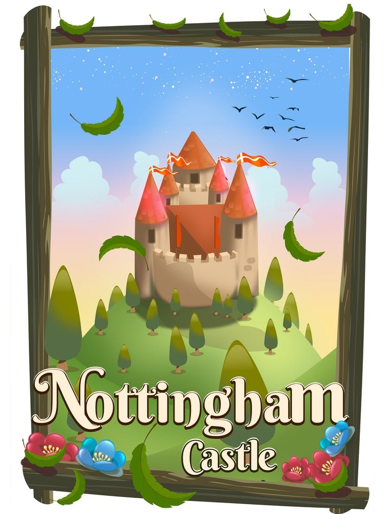 Château de Nottingham Affiche de Voyage