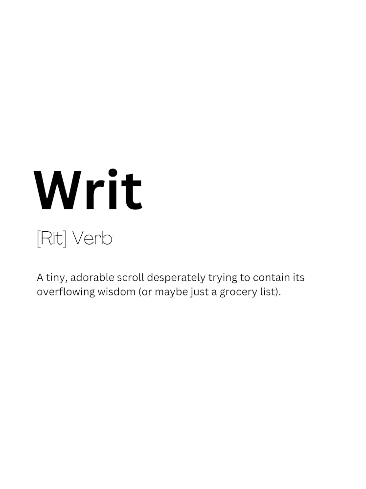 Writ Definition Meaning