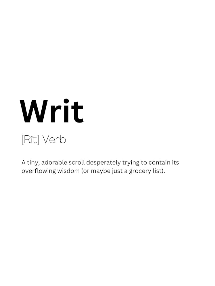 Writ Definition Meaning