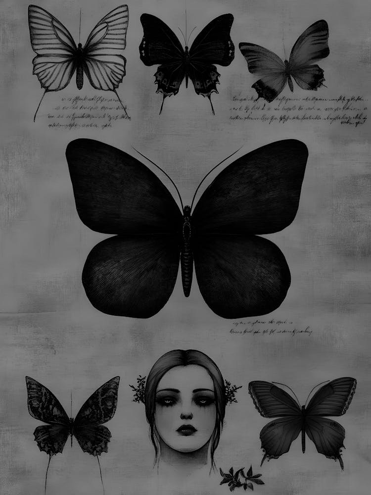 Black And White Butterflies 2