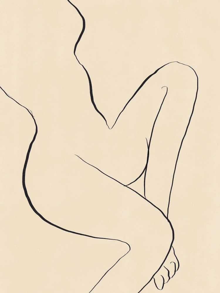 Nude Nude line art