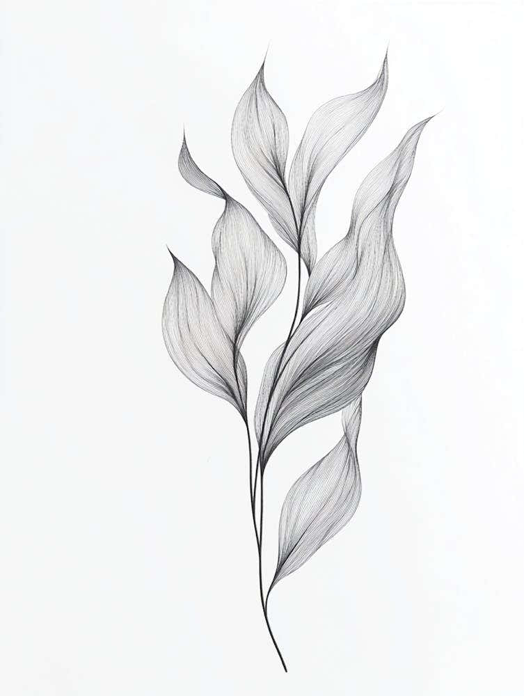 Drawing Of A Leaf 2