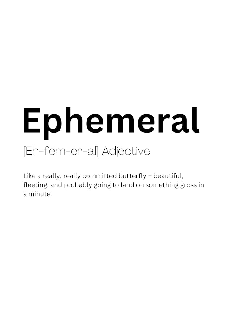 Ephemeral Definition Meaning 1