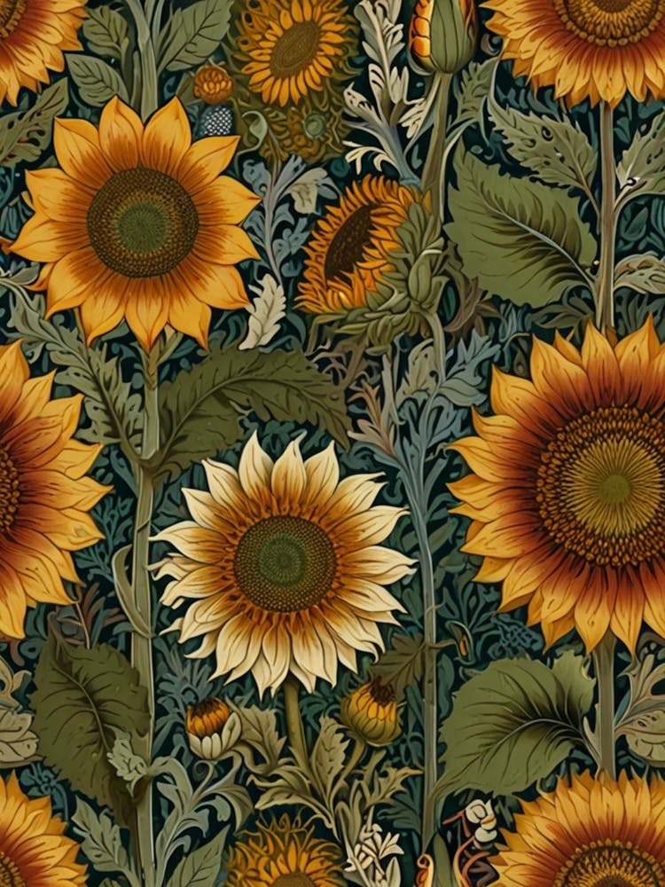 William Morris Sunflowers 5