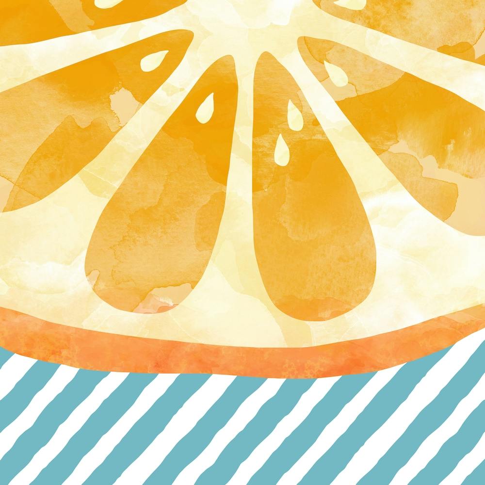 Orange Abstract Square