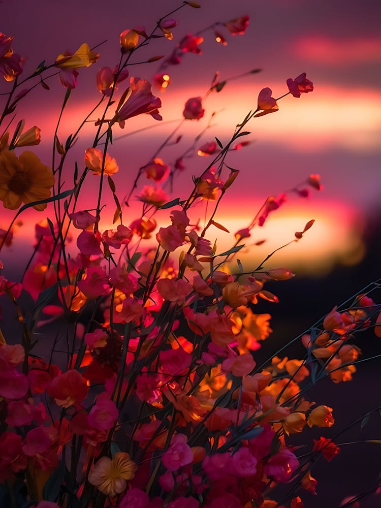 Sunset Flowers
