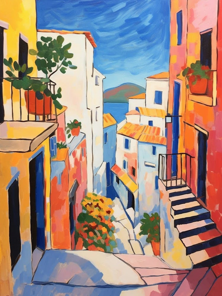Split Croatia 6 Fauvist Painting