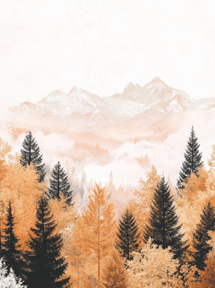 Autumn Forest Canvas Art 1