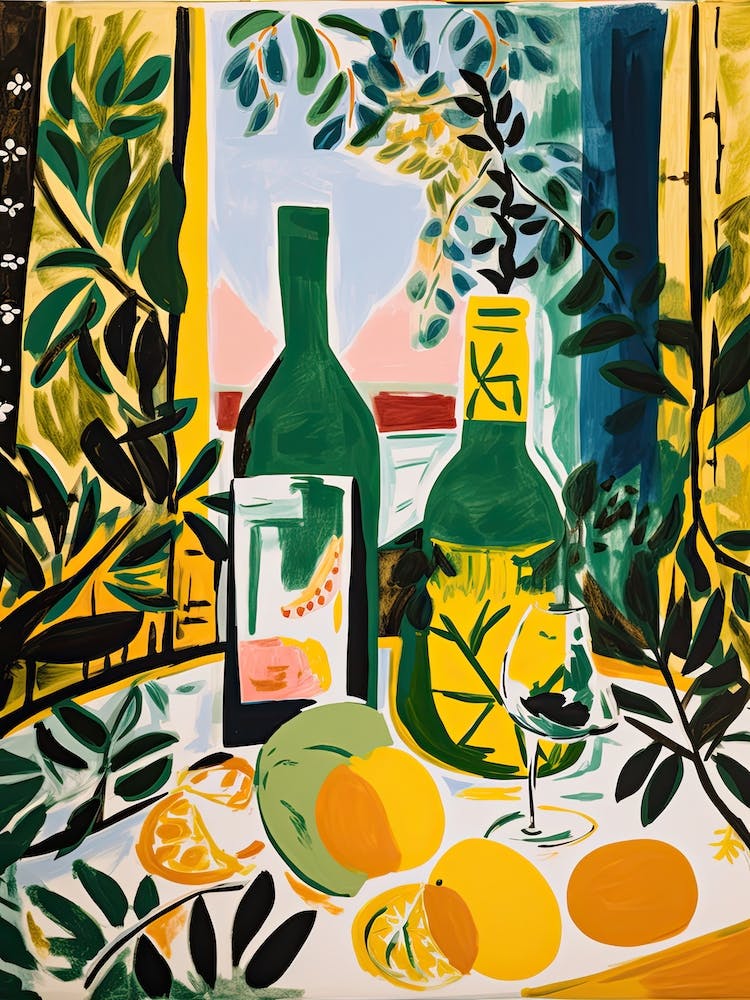 Chardonnay Sauvignon Fauvist Painting 4