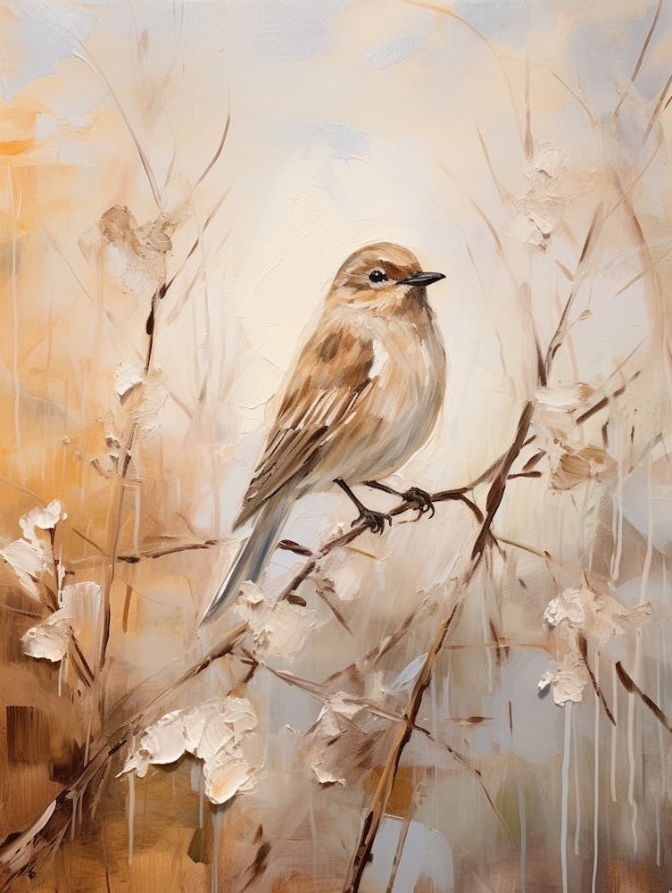 Bird Painting Mockingbird 3