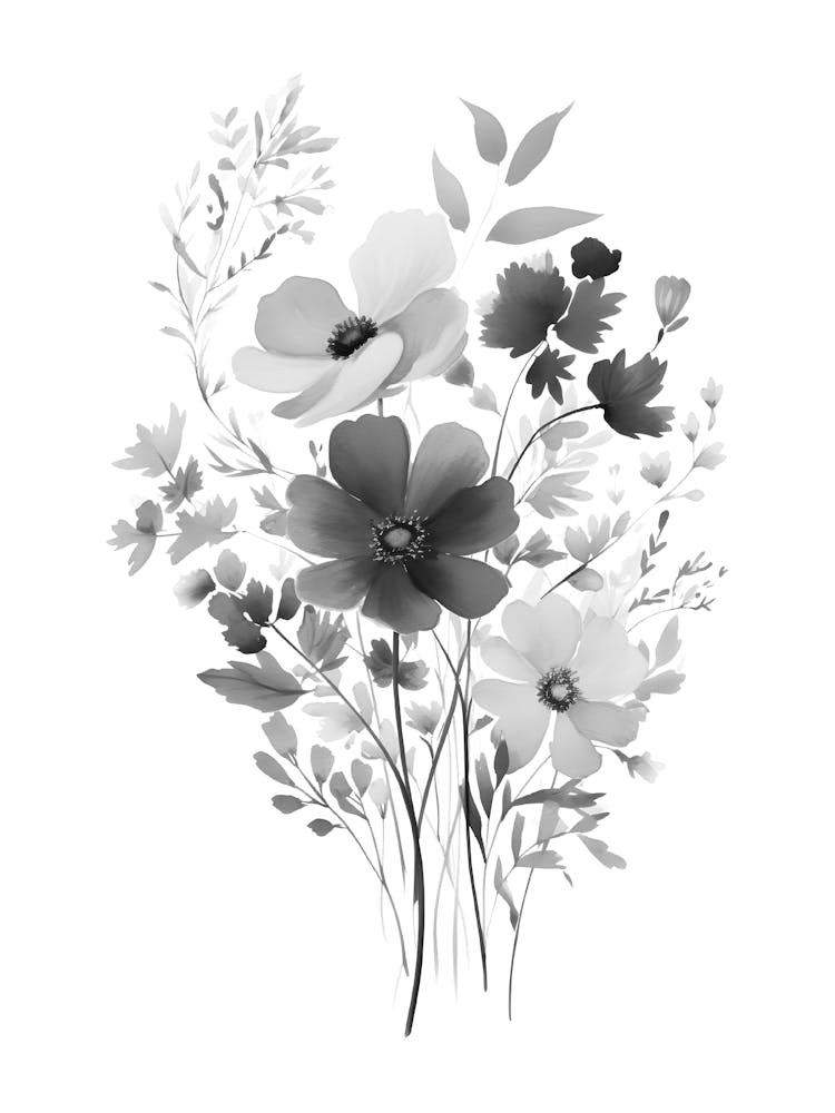 Black And White Flowers 54