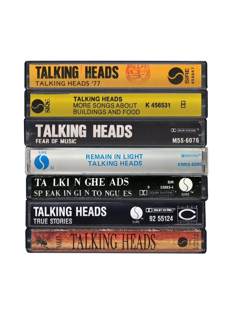 Talking Heads - Musikposter - Alben auf Kassetten-Druck