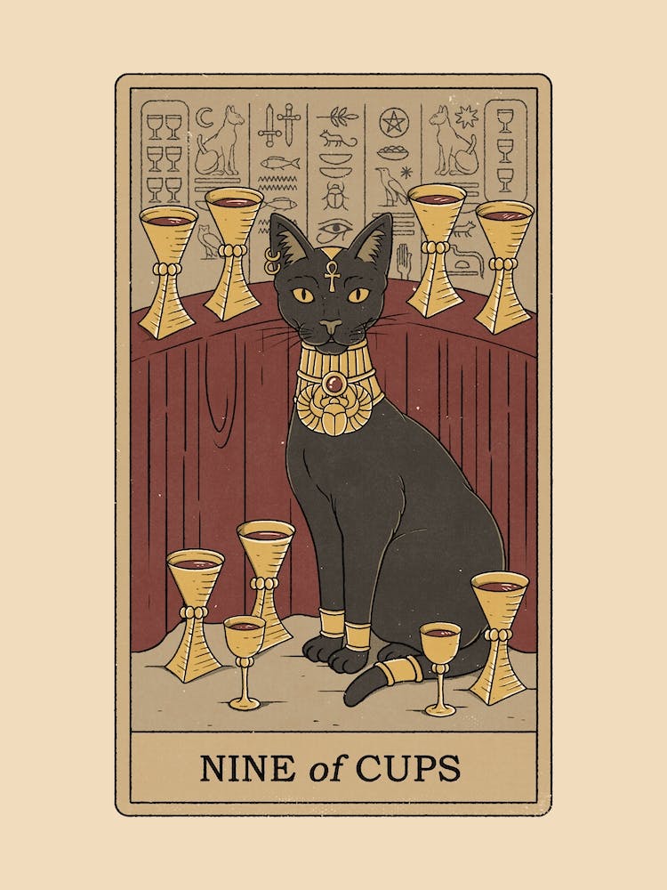 Nine Of Cups Cats Tarot