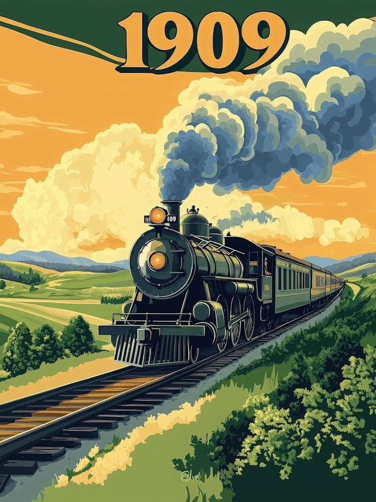 Aihrgdesign A Vintage Travel Poster Of A Powerful Steam Locom 4d27eddd F662 4547 Bc51 5f25e9b178dd 0