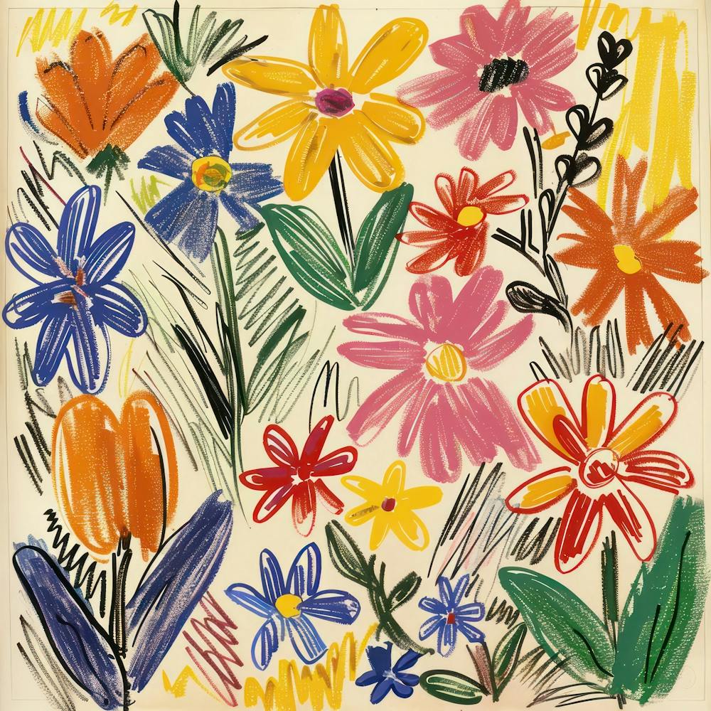 Flowers Painting Matisse Style 8