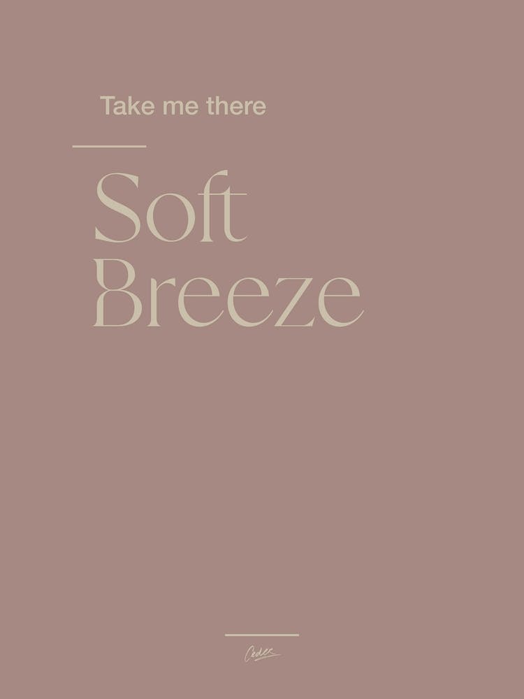 Soft Breeze Typographic 1