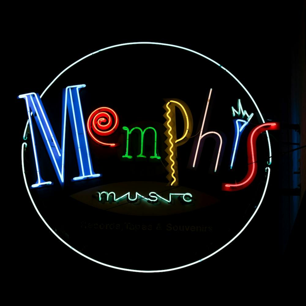 Memphis Music Neon Sign