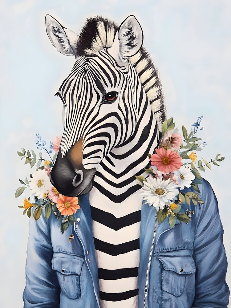 Zebra Canvas Print 4