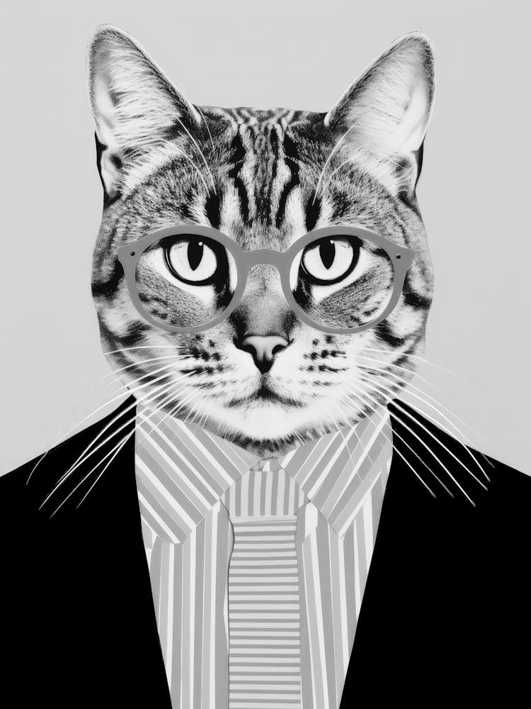 Cat In A Suit